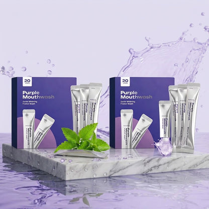Purple Teeth Whitening Mouthwash Gentle Cleaning