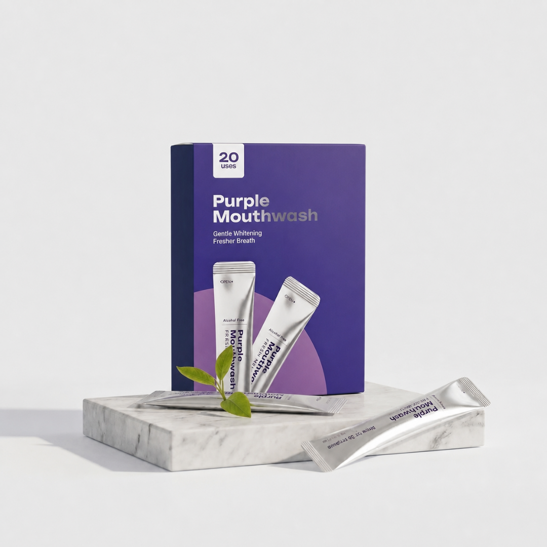 Purple Teeth Whitening Mouthwash Gentle Cleaning