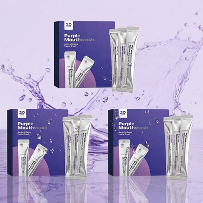 Purple Teeth Whitening Mouthwash Gentle Cleaning